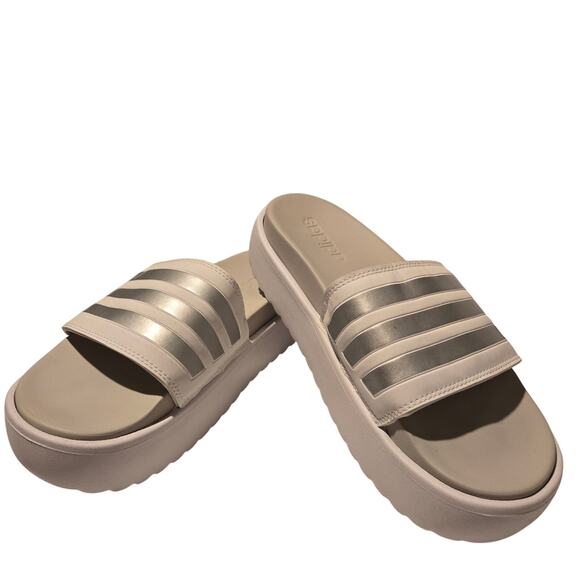 Adidas Adilette Platform Slides Women's Size 8 - Picture 1 of 8